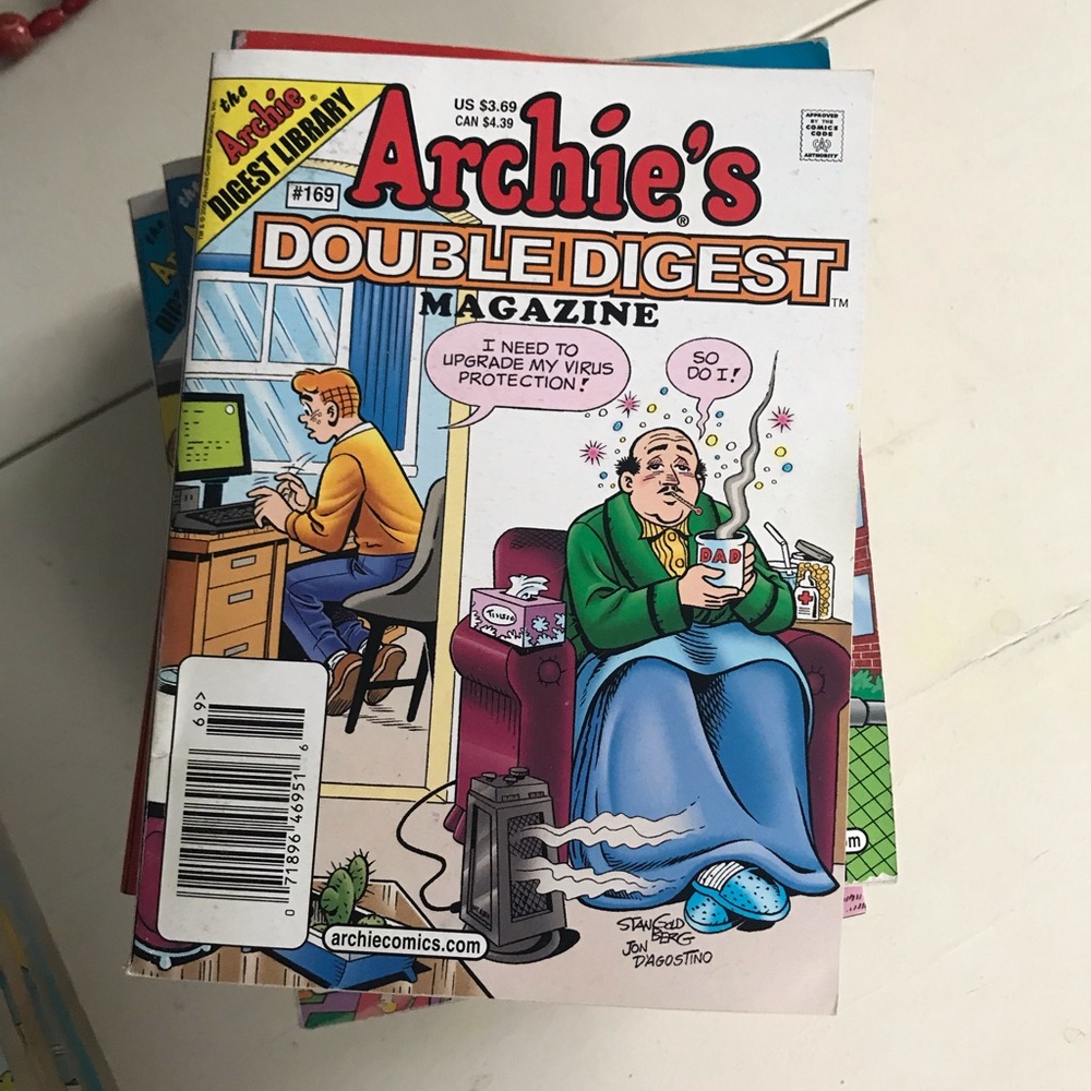 2006 Archie's Double Digest Magazine #169- Colorful Comic Cover
